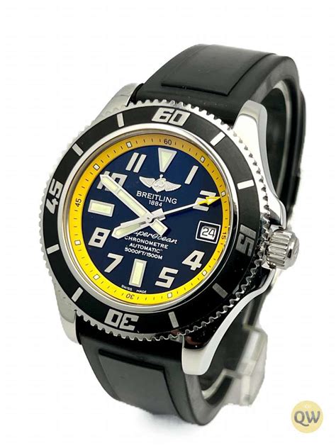 breitling replicas yellow dial face|breitling superocean 42 yellow.